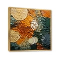 thumbnail image 2 of Designart "Earthy Euphony Hardedge Art wall decor VI" Abstract Floater Framed Wall Art Living Room, 2 of 7