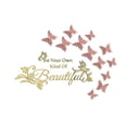 thumbnail image 1 of Leutsin Acrylic Hollow Butterfly DIY Mirror Wall Sticker Home Decoration, 1 of 2