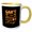 Yellow/White, variant on 3drose, Cannot Stop Will Not Stop Orange and Yellow Typography Pi Day Design, 15oz Mug