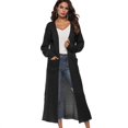 thumbnail image 1 of Long Sweaters Knitting Long Sleeves Pockets Cardigan Sweater Cardigans, 1 of 9
