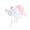 white and pink, variant on 2PC Baby Sun Hat Toddler Beach Hats with UPF 50+ Sun Protection Wide Brim Girls Bucket Hat