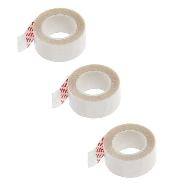 HILABEE 3 Paquets 300x2cm Ruban de Support pour Extension de Cheveux Imperméable Transparent 3 Rouleaux