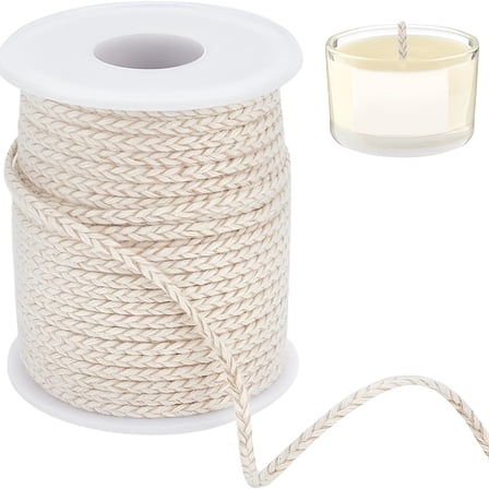 NEXIMO 54.68 Yards Round Oil Lamp Wicks 2.5Mm Cotton Replacement Wick Candle Making Wicks for Kerosene Alcohol Lamp Lantern Candle Burner