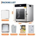 thumbnail image 2 of Large Capacity Digital Food Dehydrator – Stainless Steel, 10 Trays, Adjustable Temperature & 24H Timer, Auto Shut-Off, Quiet Operation, Jerky Maker for Meat, Fruit, Herbs, Vegetables, 2 of 7