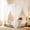 White, variant on Lace Canopy Bed Curtains Set, White Queen Bed Canopy Curtains, 39x 79 Double Layer Cozy Drape Netting with 4 Openings, Practical Mosquito Net for Beds Bedroom Decor
