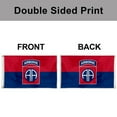 thumbnail image 4 of Dutern Double Sided US Army 82nd Airborne Division Flag Banner 3 Ply with Brass Grommets 3x5 Feet, 4 of 4