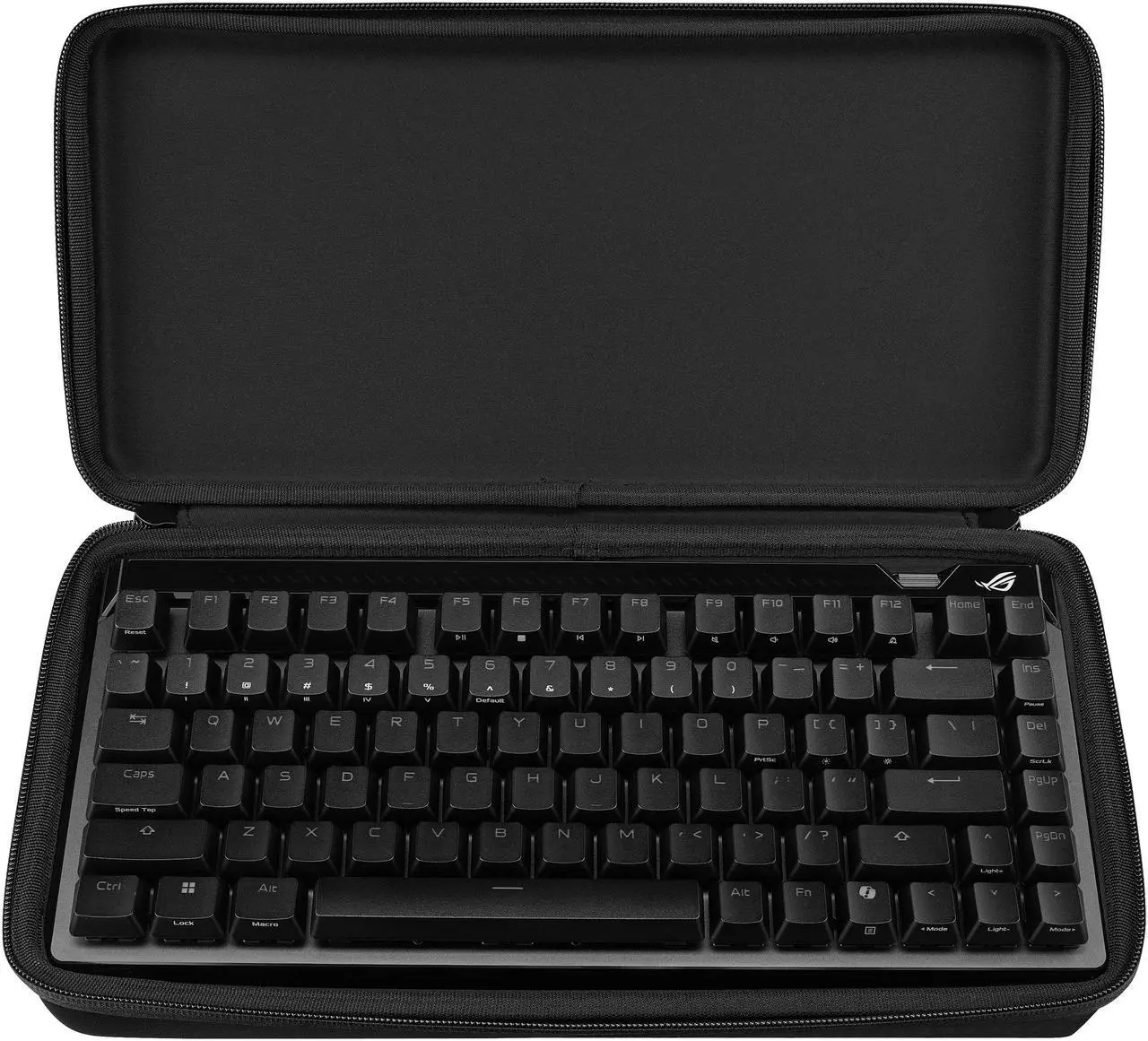 ASUS ROG Falchion Ace 75 HE Wired Analog/Hall Effect Gaming Keyboard - 75% TKL, USB, Hot Swappable HFX V2 Magnetic Switch, Rapid Trigger, 8KHz Polling, ABS Keycap, Carry Case, Web-based Config
