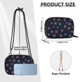 thumbnail image 4 of FORMRS Mini Crossbody Bag for Women Adjustable Rope Shoulder Casual Phone Purse, Red Fireworks Pattern, 4 of 7