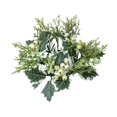 thumbnail image 4 of Anillos de velas Guirnalda Verde Candelabros Guirnaldas Decoración floral Centro de mesa rústico decorativo para Pascua, Fiesta, Boda, Adornos blanco Macarena Coronas De Anillos De Velas, 4 of 8