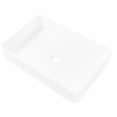 thumbnail image 4 of White Ceramic Rectangular Bathroom Sink 24x16 - Elegant & Long-wearing Quality Sleek Contemporary Style, 4 of 6
