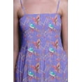 thumbnail image 2 of Bimba Red Berries & Bulbul Bird Bimba Printed Women Flowy Smocked Spaghetti Strap Dress-Large, 2 of 7