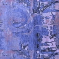 thumbnail image 1 of Ahgly Company Machine Washable Indoor Square Abstract Blue Modern Area Rugs, 5' Square, 1 of 4