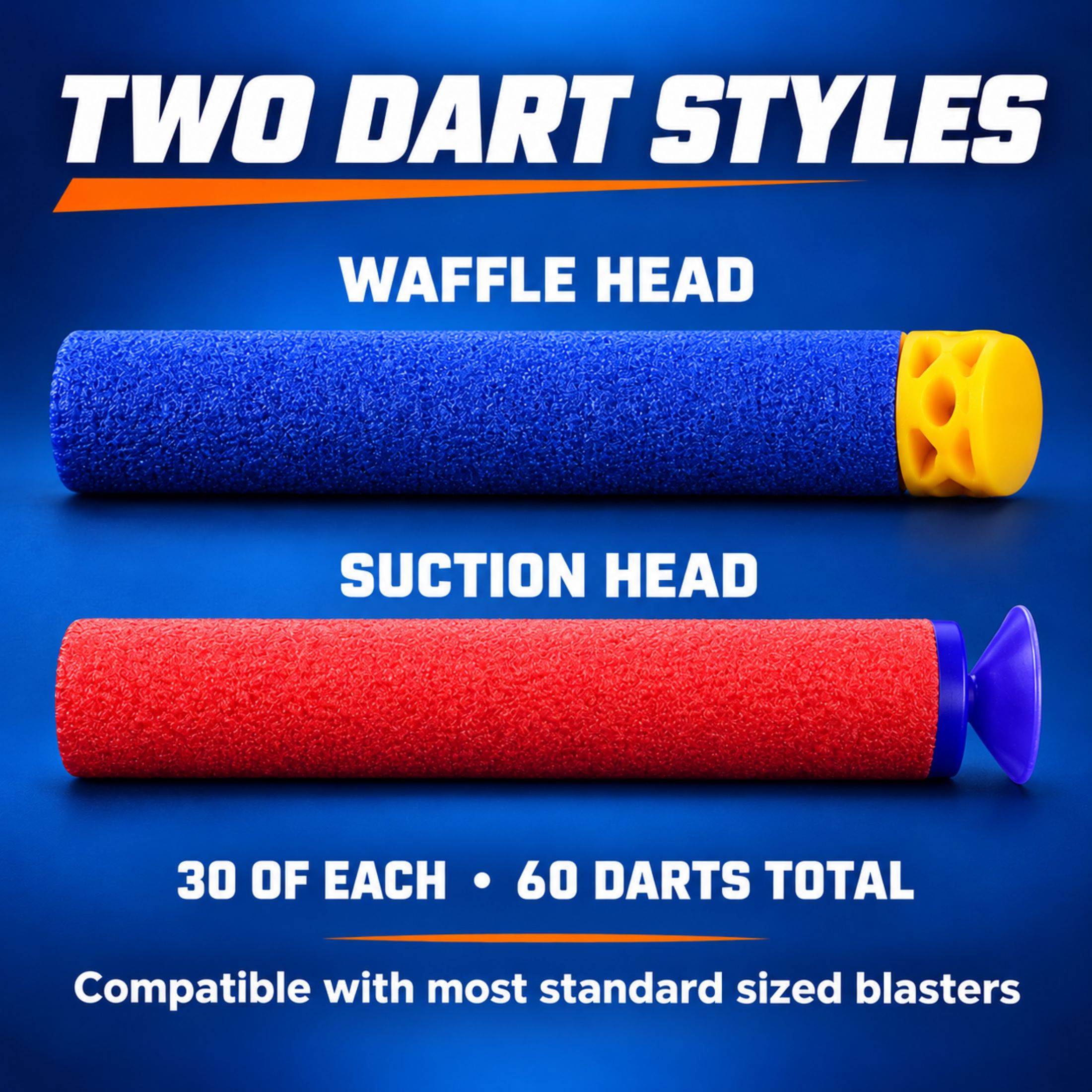 JoyX Foam Dart Blaster 2 Pack with 60 Darts & Wristbands photo 6