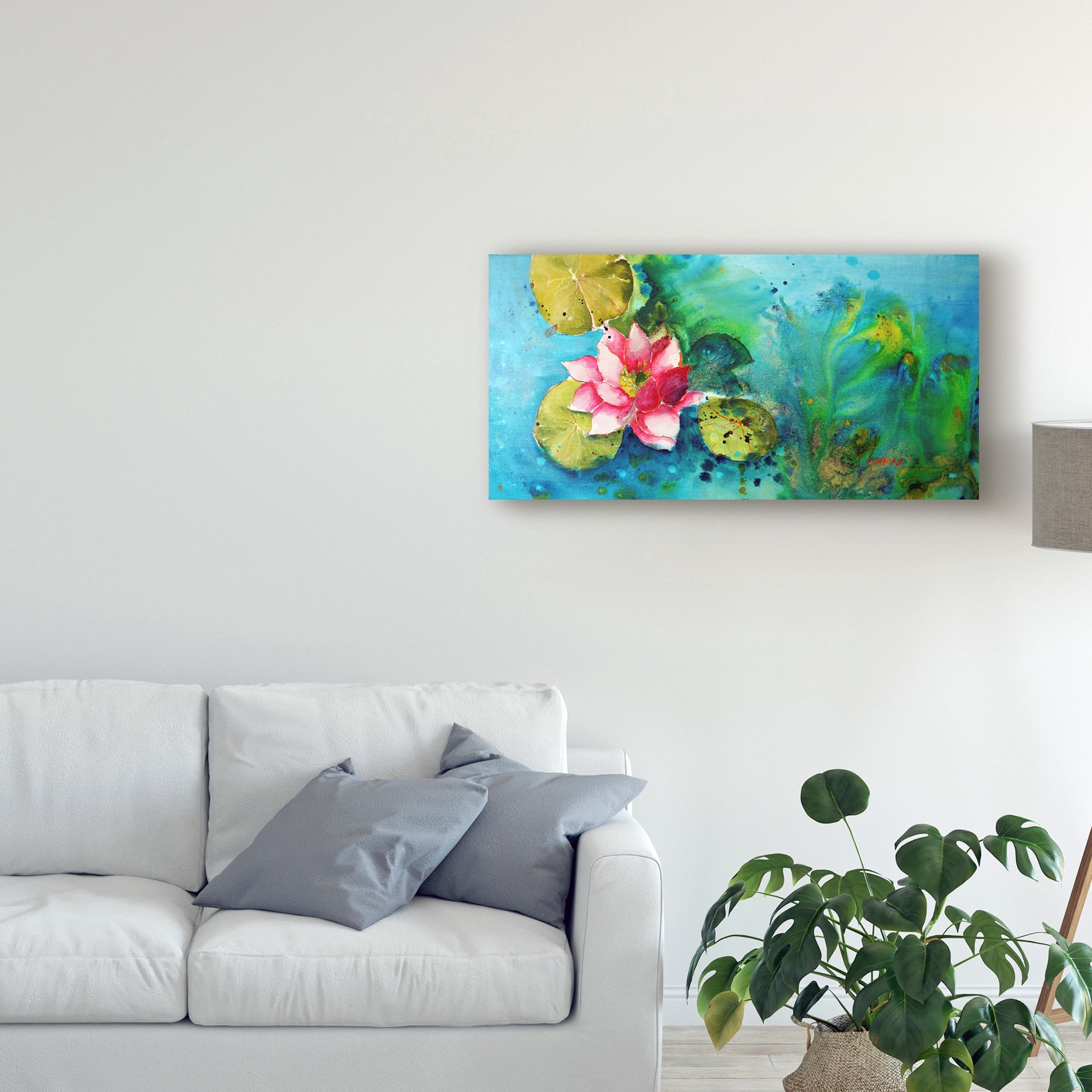 Trademark Fine Art 'Horizontal Flores VI' Canvas Art by Leticia Herrera