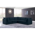 thumbnail image 3 of Meridian Furniture Mackenzie Navy Durable Linen Textured Modular Sectional, 3 of 9