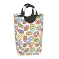 thumbnail image 2 of Picia Glazed Donuts Laundry Basket With Handles Laundry Hamper Toys Storage Organizer Foldable Bucket Washing Bin Dirty Clothes Bag For Home Bathroom Bedroom Dorm, 2 of 6
