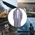 thumbnail image 4 of Kannior EVA Raincoat, Unisex Hooded Long Length Waterproof Reusable Rain Ponchos, Fits Most for Outdoor Travel Hiking Commute, 4 of 5