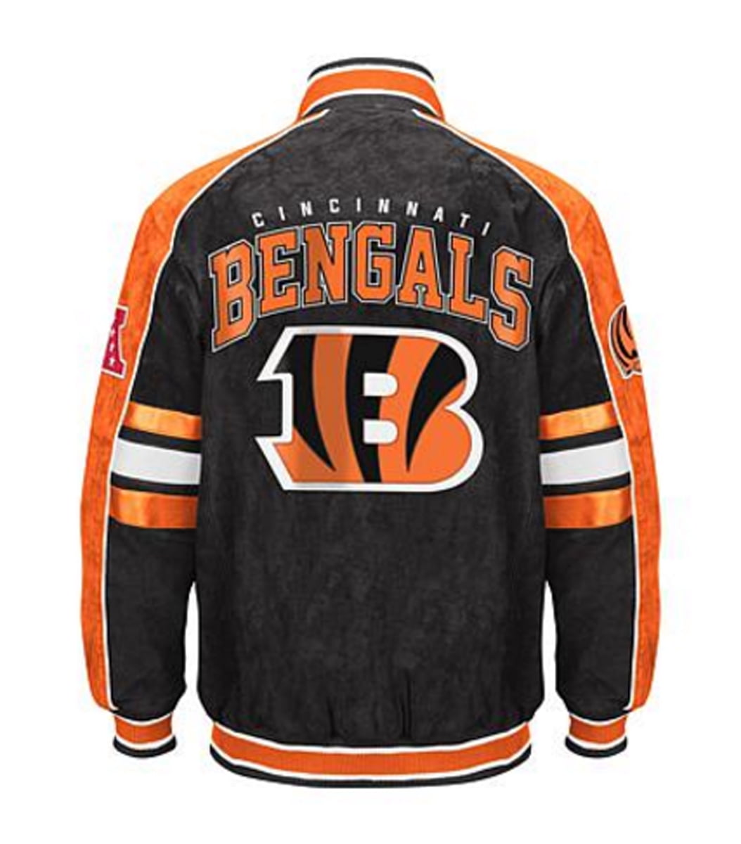 NFL Black/White Bengals Satin Jacket