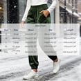 thumbnail image 3 of THNCYX Women Solid Color Elastic Waist Casual Sweat Pants With Side Pockets Relaxed Wide Drawstring Trousers, 3 of 9