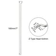 thumbnail image 2 of 1.2mm x 180mm (7 inch) Steel Z Pull/Push Rods Parts for RC Airplane Plane Boat (Pack of 5), 2 of 3