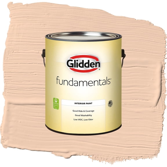 Glidden Fundamentals Peach Darling / Orange, Eggshell Interior Paint, 1 Gallon