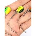 thumbnail image 3 of Señuelos pesca FLhrweasw 5 piezas con gancho cabeza plomada metal y cuchara giratoria, 3 of 9
