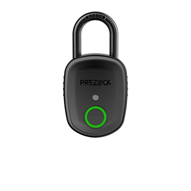 Fingerprint Padlock with Key Backup, 2keys, Prezlock, Smart Padlock with Keyless Biometric