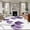 White, variant on Purple Tulip Floral Large Round Rug 8 FT, Non Slip Living Room Area Carpet, Pastel Country White Wildflower Washable Soft Circle Rug Non-Shedding Floor Carpet for Bedroom Office Dining Room