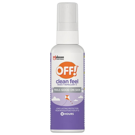 OFF!® Clean Feel Picaridin Mosquito Repellent Spritz, Odorless Formula, Long-lasting OFF!® Outdoor Bug Spray Protection for Everyday Use, 4 oz/118 ml