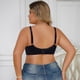 thumbnail image 2 of Gibobby Sujetador de encaje sexy de talla grande y cómodo para mujer Sujetador de libros(Negro,38), 2 of 5