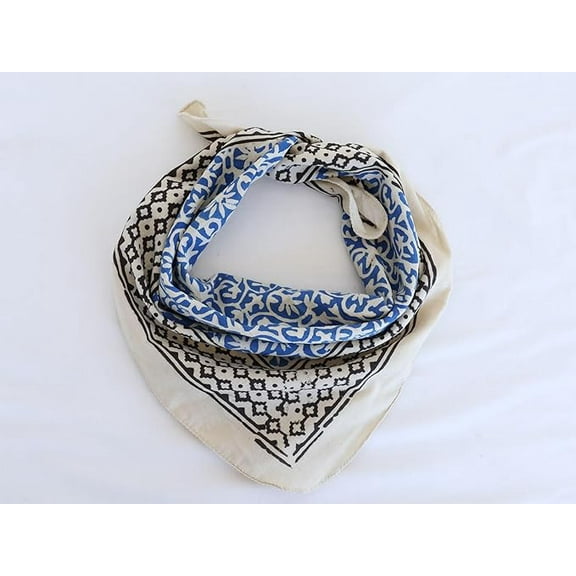 100% Hand made Print Soft bandana Cotton Bohemian bandana Style Cotton Neck Scarf Handmade Organic Boho Bandana