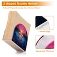 thumbnail image 4 of Flamingoes Coconut Trees Lake Napkin Holder for Table Clear Napkin Stand Paper Holder Acrylic Organizer Dispenser Napkins for Dinner Kitchen Restaurant Room, 4 of 8