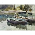 thumbnail image 2 of Sargent, John Singer 18x15 White Modern Wood Framed Museum Art Print Titled - Small Boats, 2 of 4