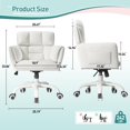 thumbnail image 2 of Silla de oficina DurayLoly Home con ruedas regulables en altura, 2 of 8