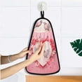 thumbnail image 5 of Birds Heart Flowers Floral Hanging Towel Kitchen Hand Towel Bathroom Absorbent Towel Machine Washable Quick Dry Dishcloths, 5 of 6