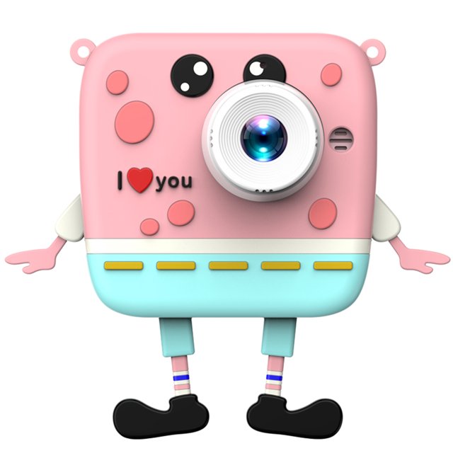 Cámara digital linda de 1080P, cámara para niños de 20 MP, cámara para niños con dibujos animados