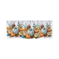 thumbnail image 2 of Eolstice Halloween Kitchen Tier Curtains, Thanksgiving Pumpkin Fall Valances, Eucalyptus Leaves Autumn Rod Pocket Curtains, for Living Room, Bedroom, Kitchen, 2 of 8