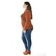thumbnail image 2 of Sueter cuello alto con botones Roman Fashion / Tallas Extras, 4005 (Chedron) cafe 40, 2 of 8