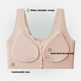 thumbnail image 3 of Womens Everyday Bras, Daisy Bras for Older Women Front Closure, Seamless Full Coverage Daisy Bra for Seniors, Daily Comfort Breathable No Underwire Bra M-2XL, 3 of 7
