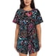 thumbnail image 1 of Fotbe Paisley Conjunto de Pijama Estampado para Mujer, 2 Piezas, Ropa de Dormir con Camiseta de Manga Corta y Shorts Suaves-Medium, 1 of 6