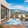 thumbnail image 3 of Blue Coastal Turtle Outdoor Rug for Patio/Deck/Porch, Non-Slip Large Area Rug 4 x 6 Ft, Beach Seaside Coral Jellyfish Indoor Outdoor Rugs Washable Area Rugs, Reversible Camping Rug Carpet Runner, 3 of 8
