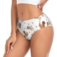 thumbnail image 2 of Fotbe Rabbit And Squirrel Calzones Estampados para Mujer – Ropa Interior de Algodón, Cómoda, Suave y Elástica-X-Large, 2 of 6