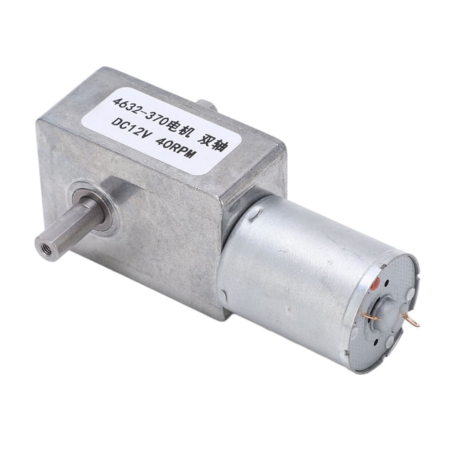 Motorreductor de CC de 40 RPM con alta capacidad de carga y reducción de velocidad, repuesto de 12 V CC.