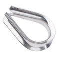 thumbnail image 1 of S SERENABLE 1 Pack M10 304 Stainless Steel Thimble For 3/8" 10mm Diameter Wire Rope Set of 1, 1 of 6