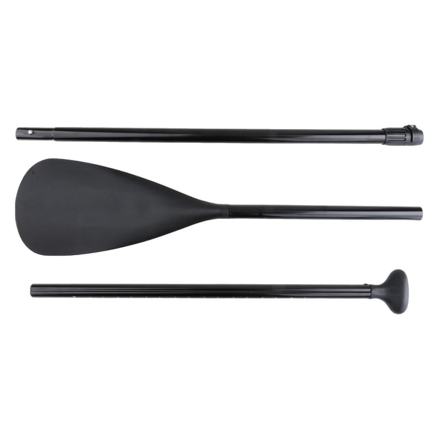 Remo de kayak de longitud ajustable, ergonómico y portátil para tabla de paddle surf. Negro