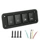 thumbnail image 1 of Panel de interruptores de 4 bandas, botón pulsador para grabadora de conducción LED DRL, lámpara antiniebla de 12 a 24V, apto para Camry/Yaris/Highlander, 1 of 5