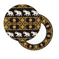 thumbnail image 2 of Disketp traditional Elephant Funda Redonda para Taburete, Funda de Cojín para Silla de Bar Suave y Elástica-14 inch, 2 of 7
