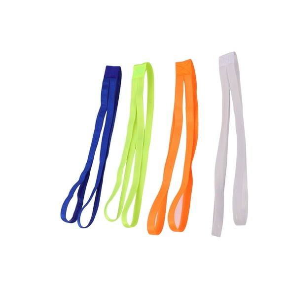 UPGRATOR 4Pcs Elastic Sports Headband Cloth Hair Accessories Non Slip Assorted Candy Colors