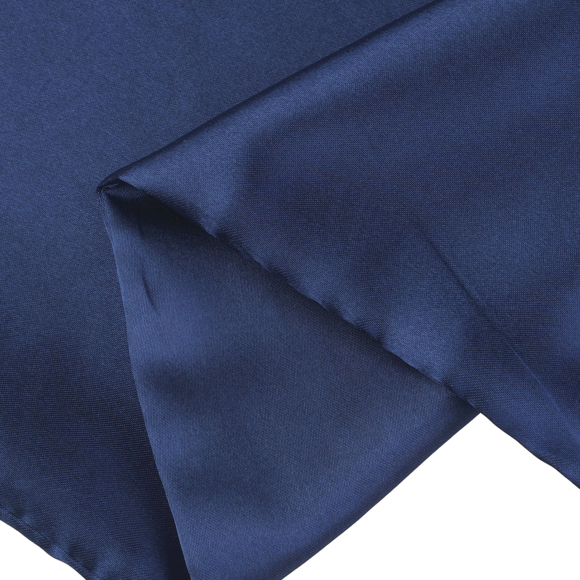 Unique Bargains Envelope Closure Breathable and Soft Satin Pillowcase (2 Count) Navy Blue King