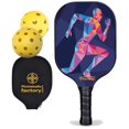 thumbnail image 1 of Pickleball Factory PB00044-10-G Near Me Pickleball Paddles - Sports The Best Pickleball Paddle, Best Pickleball Racquets 2022, Glassfiber Graphite, 1 of 1